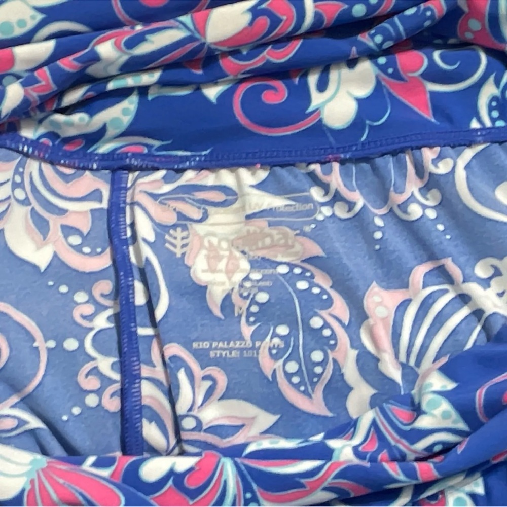 Coolibar Women's Rio Palazzo Pants UPF 50+ Blue Ocean Size M - Picture 3 of 6